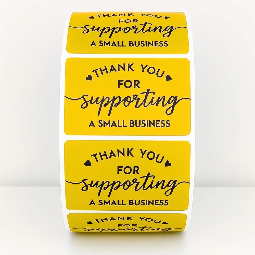 Customer Appreciation Stickers - Small Business Packaging Seals sticker label